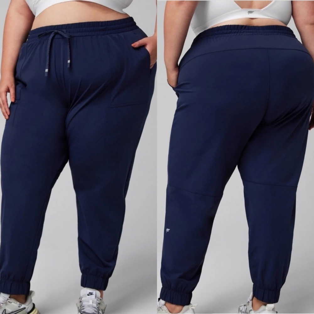 Fabletics Womens The One High Rise Drawstring Athletic Joggers Pants Sz XXL